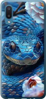 Чехол на Samsung Galaxy A02 A022G Blue Snake