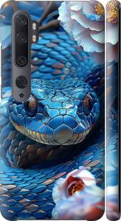 Чехол на Xiaomi Mi Note 10 Blue Snake