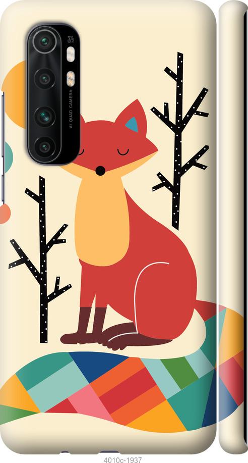 Чехол на Xiaomi Mi Note 10 Lite Rainbow fox