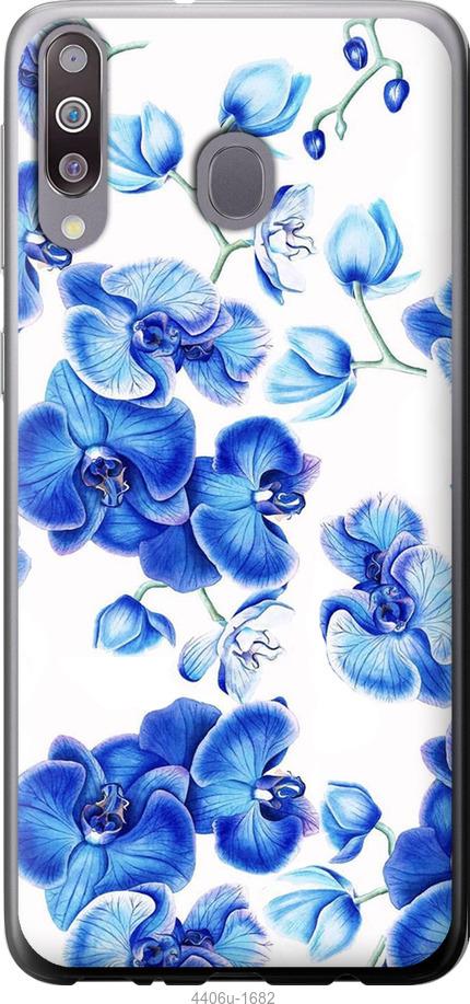 Чехол на Samsung Galaxy M30 Голубые орхидеи