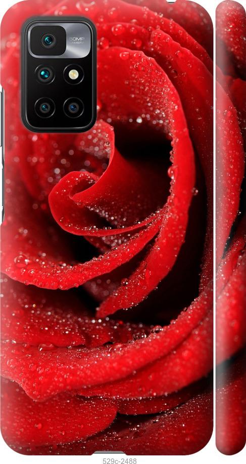 Чехол на Xiaomi Redmi 10 Красная роза