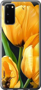 Чехол на Samsung Galaxy S20 Желтые тюльпаны