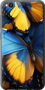 Чехол на Xiaomi Redmi Go Желто-голубые бабочки