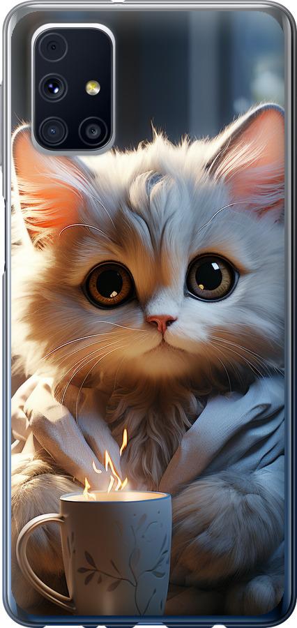 Чехол на Samsung Galaxy M31s M317F White cat