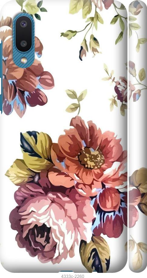 Чехол на Samsung Galaxy A02 A022G Vintage flowers