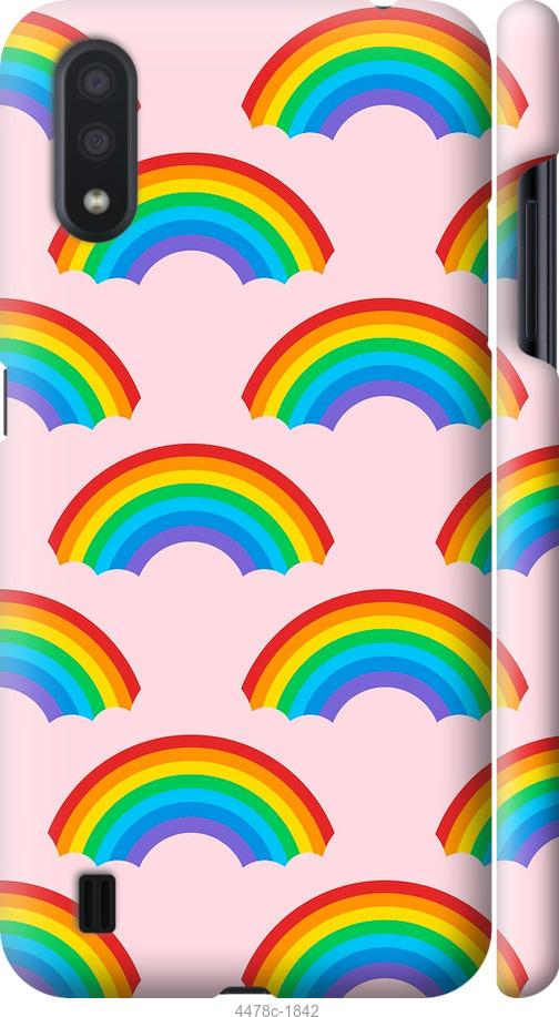 Чехол на Samsung Galaxy A01 A015F Rainbows