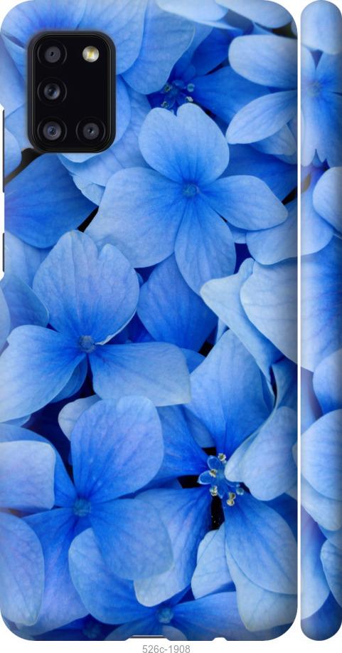 Чехол на Samsung Galaxy A31 A315F Синие цветы