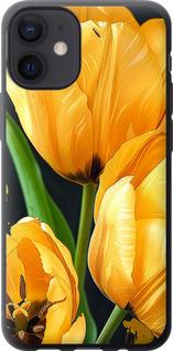Чехол на iPhone 12 Mini Желтые тюльпаны
