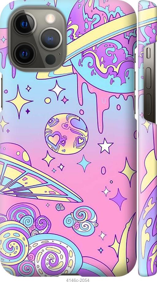 Чехол на iPhone 12 Pro Max Розовая галактика