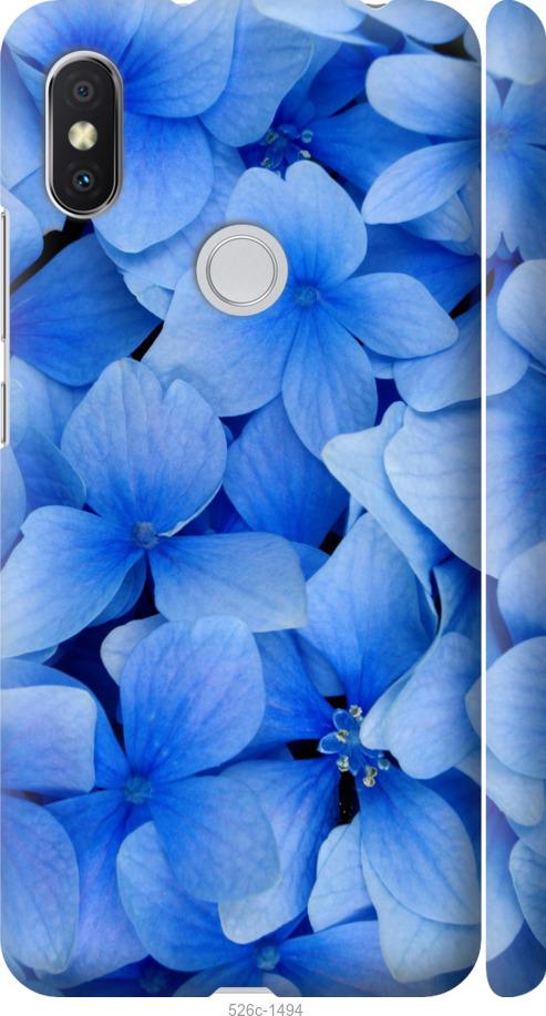 Чехол на Xiaomi Redmi S2 Синие цветы