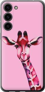 Чехол на Samsung Galaxy S23 Plus Розовая жирафа