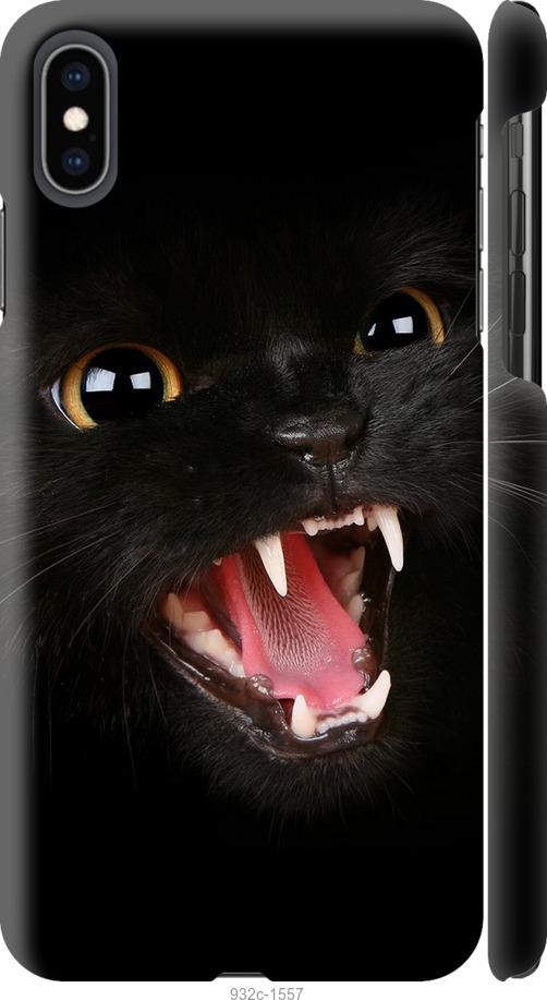 Чехол на iPhone XS Max Чёрная кошка