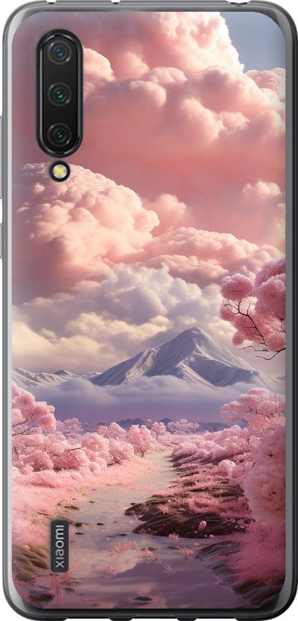 Чехол на Xiaomi Mi 9 Lite Розовые облака