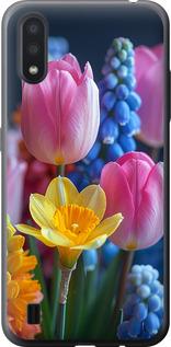 Чехол на Samsung Galaxy A01 A015F Весенние цветы