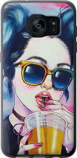 Чехол на Samsung Galaxy S7 Edge G935F Арт-девушка в очках