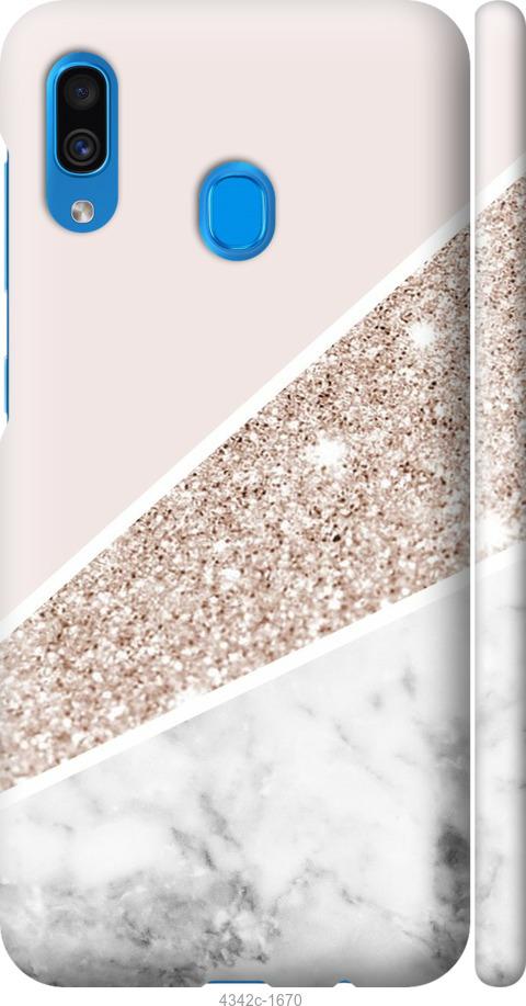 Чехол на Samsung Galaxy A30 2019 A305F Пастельный мрамор