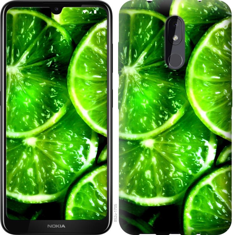 Чехол на Nokia 3.2 Зелёные дольки лимона