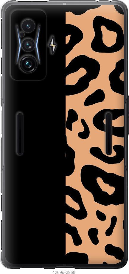 Чехол на Xiaomi Poco F4 GT Пятна леопарда