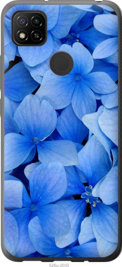 Чехол на Xiaomi Redmi 9C Синие цветы