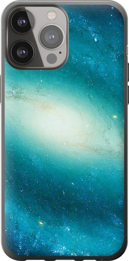 Чехол на iPhone 13 Pro Max Голубая галактика