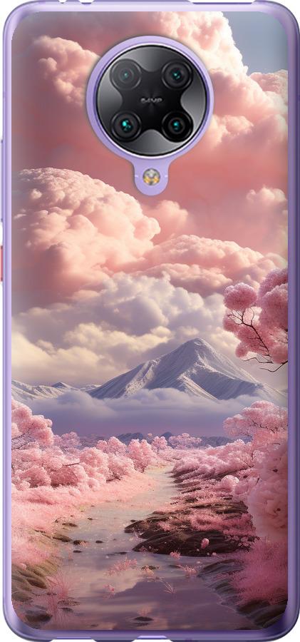 Чехол на Xiaomi Redmi K30 Pro Розовые облака