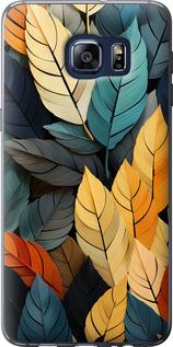 Чехол на Samsung Galaxy S6 Edge Plus G928 Кольорове листя
