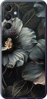 Чехол на Samsung Galaxy M34 5G Черные цветы
