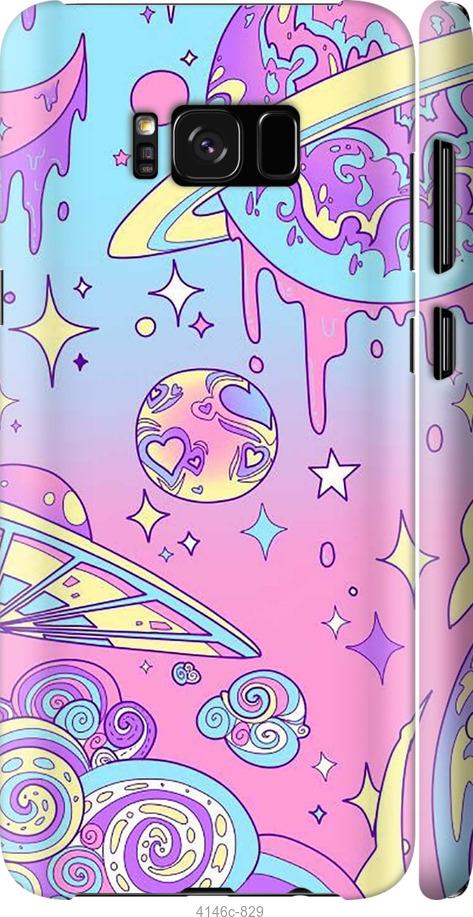 Чехол на Samsung Galaxy S8 Розовая галактика