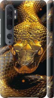 Чехол на Xiaomi Mi Note 10 Golden snake