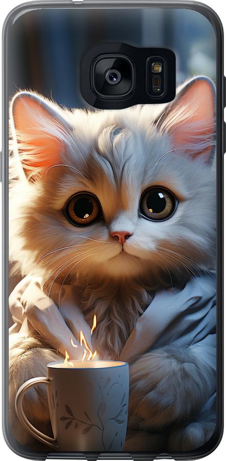 Чехол на Samsung Galaxy S7 Edge G935F White cat