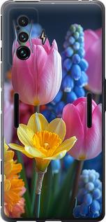 Чехол на Xiaomi Poco F4 GT Весенние цветы