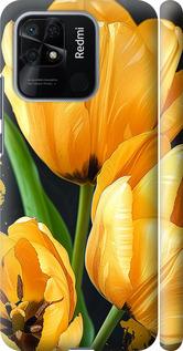 Чехол на Xiaomi Redmi 10C Желтые тюльпаны