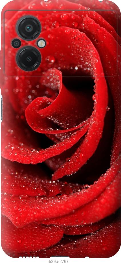 Чехол на Xiaomi Poco M5 Красная роза