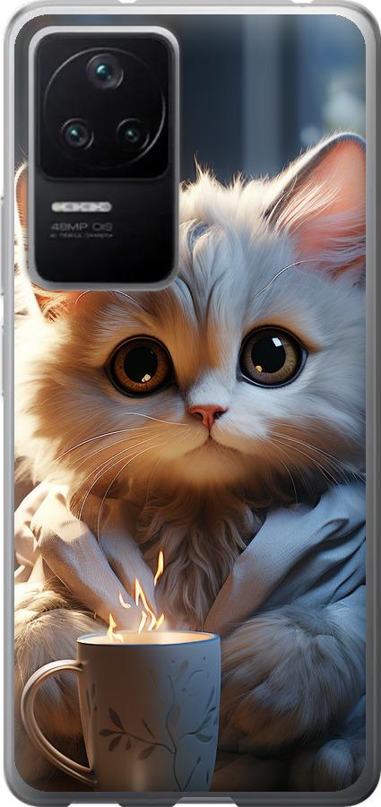 Чехол на Xiaomi Redmi K40S White cat