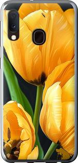 Чехол на Samsung Galaxy A20e A202F Желтые тюльпаны