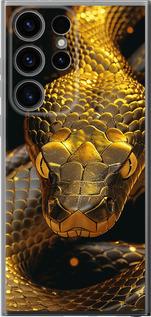 Чехол на Samsung Galaxy S24 Ultra Golden snake