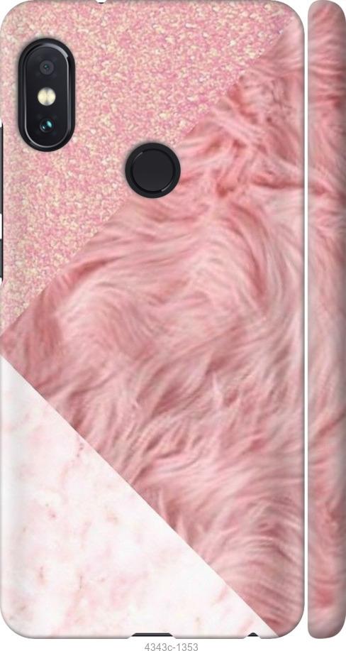 Чехол на Xiaomi Redmi Note 5 Розовые текстуры