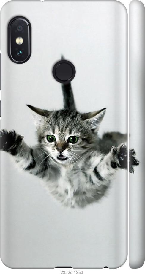 Чехол на Xiaomi Redmi Note 5 Pro Летящий котёнок