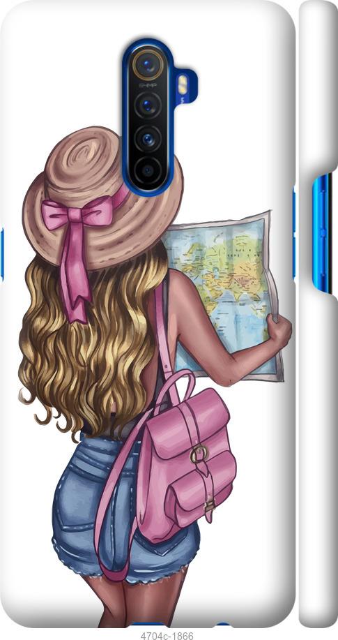 Чехол на Realme X2 Pro Девушка с картой