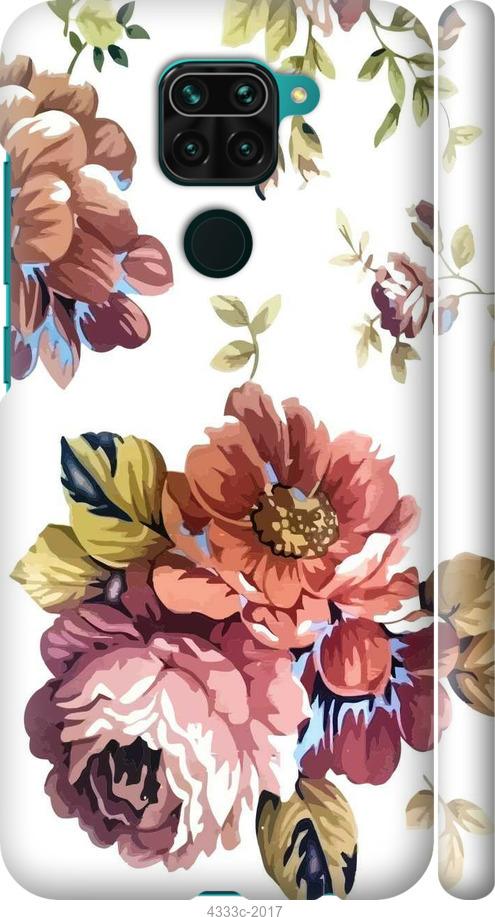 Чехол на Xiaomi Redmi Note 9 Vintage flowers