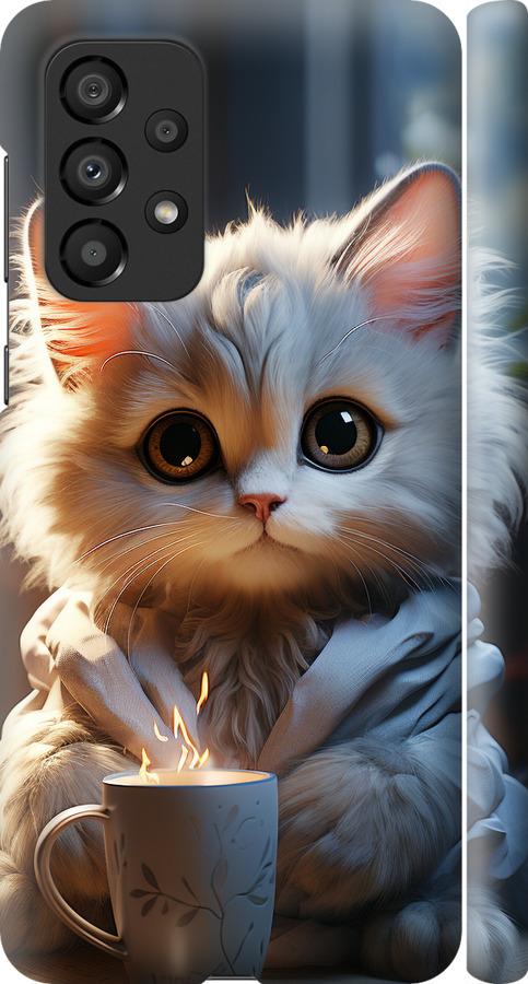 Чехол на Samsung Galaxy A33 5G A336B White cat