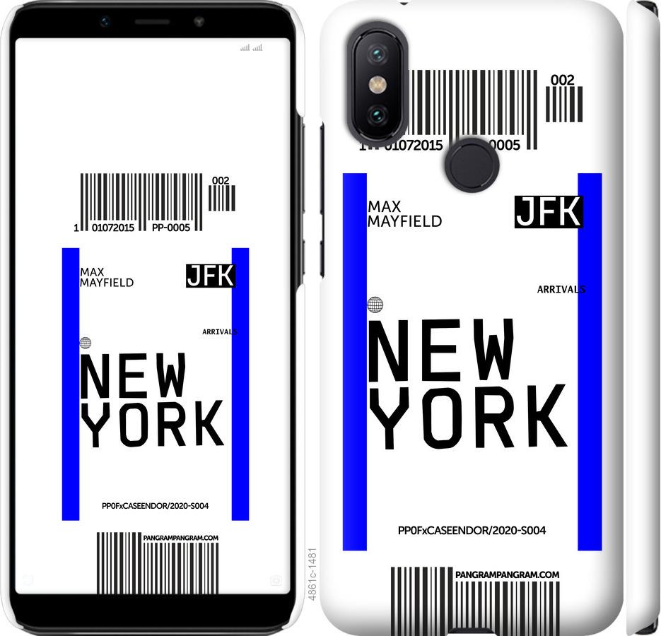 Чехол на Xiaomi Mi A2 New York