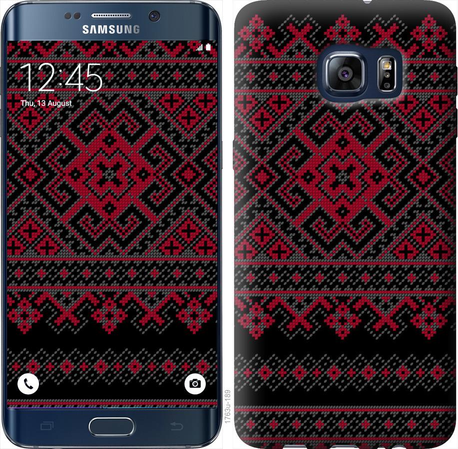 Чехол на Samsung Galaxy S6 Edge Plus G928 Вышиванка 52