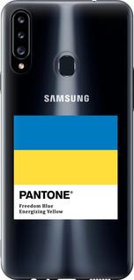 Чехол на Samsung Galaxy A20s A207F Прапор Пантон