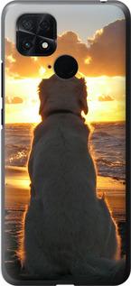 Чехол на Xiaomi Poco C40 Закат и собака