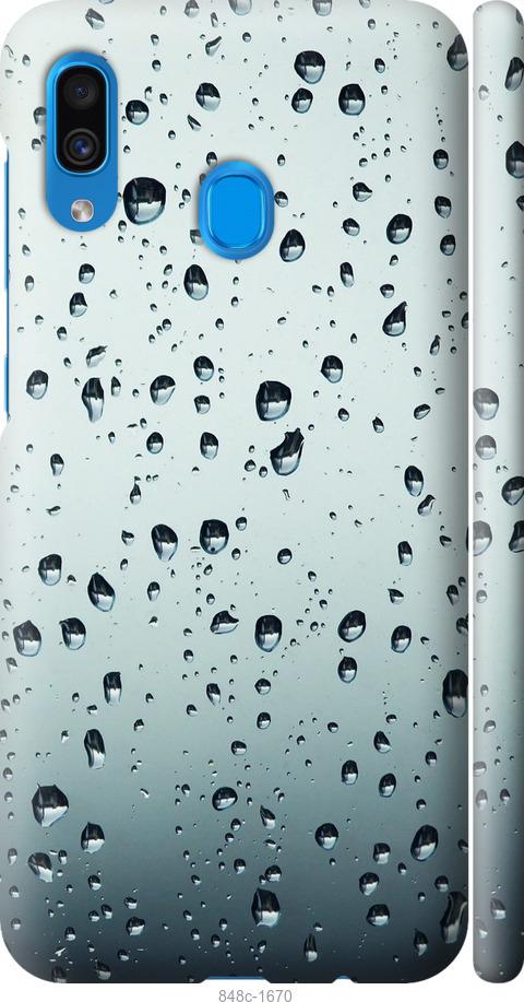 Чехол на Samsung Galaxy A20 2019 A205F Стекло в каплях