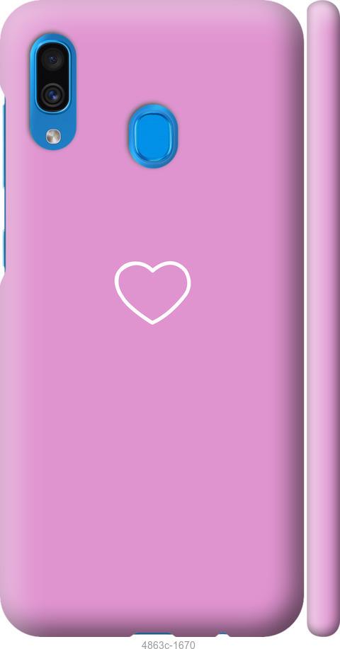 Чехол на Samsung Galaxy A30 2019 A305F Сердце 2