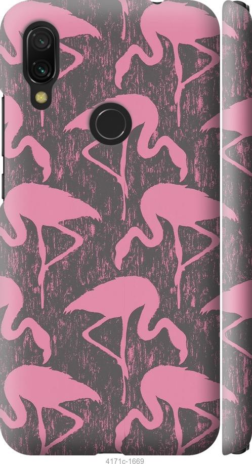 Чехол на Xiaomi Redmi 7 Vintage-Flamingos