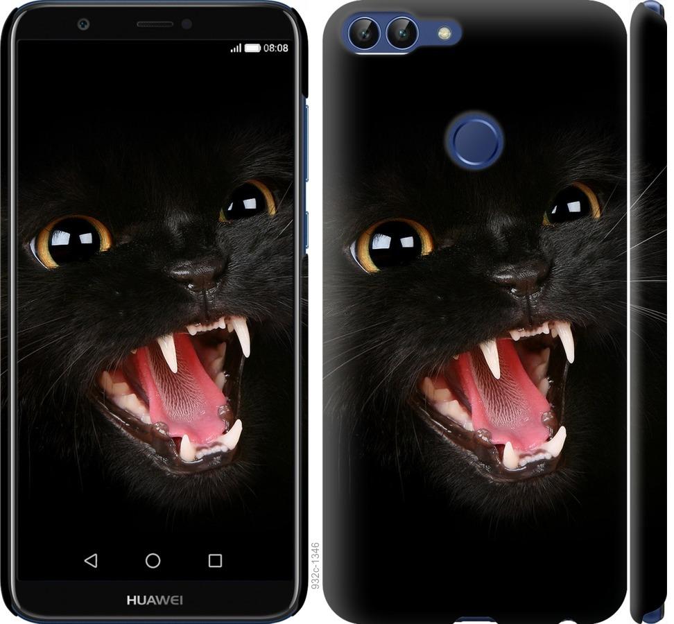 Чехол на Huawei P Smart Чёрная кошка