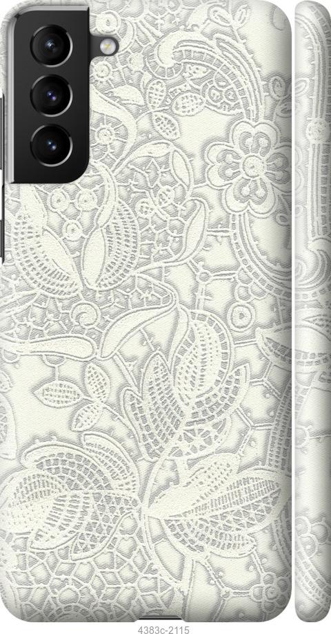 Чехол на Samsung Galaxy S21 Plus Белое кружево